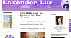 Desktop Screenshot of lavenderluz.com