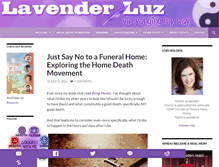 Tablet Screenshot of lavenderluz.com